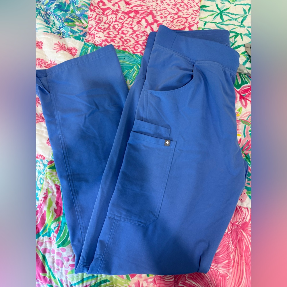 Figs ceil blue skinny Scrub Pants